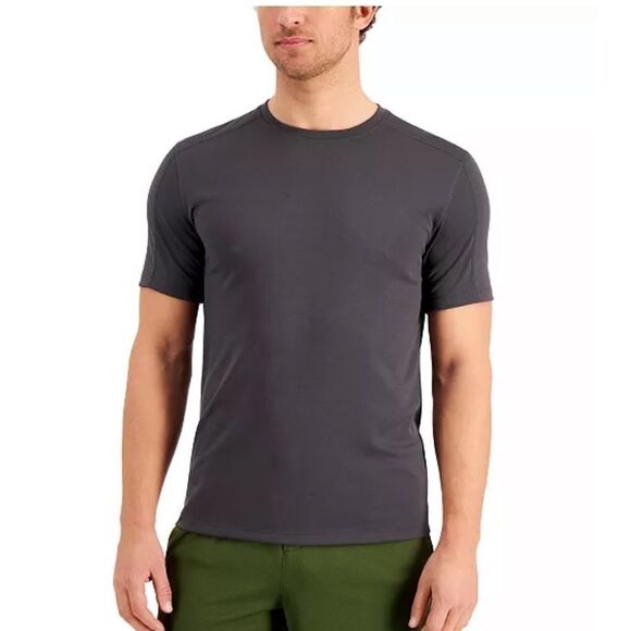 New ID Ideology Men's Birdseye Training T-Shirt Gray Size Medium - Picture 2 of 5